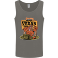 Heading to Vegan Town Funny Turkey Mens Vest Tank Top Charcoal