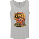 Heading to Vegan Town Funny Turkey Mens Vest Tank Top Sports Grey
