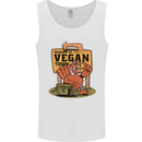 Heading to Vegan Town Funny Turkey Mens Vest Tank Top White