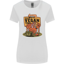 Heading to Vegan Town Funny Turkey Womens Wider Cut T-Shirt White