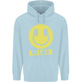 Headphones DJ Life Acid Face Vinyl Decks Childrens Kids Hoodie Light Blue