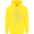 Headphones DJ Life Acid Face Vinyl Decks Childrens Kids Hoodie Yellow