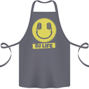 Headphones DJ Life Acid Face Vinyl Decks Cotton Apron 100% Organic Steel