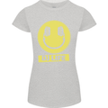 Headphones DJ Life Acid Face Vinyl Decks Womens Petite Cut T-Shirt Sports Grey