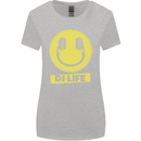 Headphones DJ Life Acid Face Vinyl Decks Womens Wider Cut T-Shirt Sports Grey