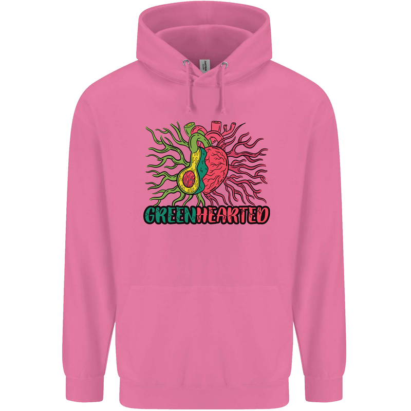 Healthy Green Hearted Avocado Funny Health Childrens Kids Hoodie Azalea