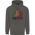 Healthy Green Hearted Avocado Funny Health Childrens Kids Hoodie Storm Grey