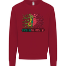 Healthy Green Hearted Avocado Funny Health Kids Sweatshirt Jumper Red