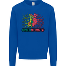 Healthy Green Hearted Avocado Funny Health Kids Sweatshirt Jumper Royal Blue