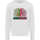 Healthy Green Hearted Avocado Funny Health Kids Sweatshirt Jumper White