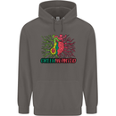 Healthy Green Hearted Avocado Funny Health Mens 80% Cotton Hoodie Charcoal