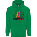 Healthy Green Hearted Avocado Funny Health Mens 80% Cotton Hoodie Irish Green