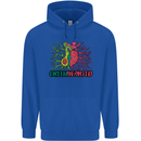 Healthy Green Hearted Avocado Funny Health Mens 80% Cotton Hoodie Royal Blue