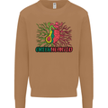 Healthy Green Hearted Avocado Funny Health Mens Sweatshirt Jumper Caramel Latte
