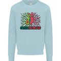 Healthy Green Hearted Avocado Funny Health Mens Sweatshirt Jumper Light Blue