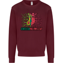 Healthy Green Hearted Avocado Funny Health Mens Sweatshirt Jumper Maroon