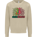 Healthy Green Hearted Avocado Funny Health Mens Sweatshirt Jumper Sand