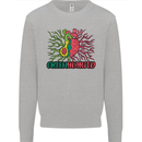 Healthy Green Hearted Avocado Funny Health Mens Sweatshirt Jumper Sports Grey