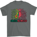 Healthy Green Hearted Avocado Funny Health Mens T-Shirt Cotton Gildan Charcoal