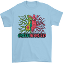 Healthy Green Hearted Avocado Funny Health Mens T-Shirt Cotton Gildan Light Blue