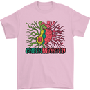Healthy Green Hearted Avocado Funny Health Mens T-Shirt Cotton Gildan Light Pink