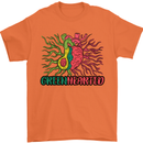 Healthy Green Hearted Avocado Funny Health Mens T-Shirt Cotton Gildan Orange