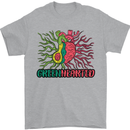 Healthy Green Hearted Avocado Funny Health Mens T-Shirt Cotton Gildan Sports Grey