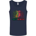 Healthy Green Hearted Avocado Funny Health Mens Vest Tank Top Navy Blue