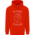 Heart Attack Recovery Survivor Childrens Kids Hoodie Bright Red