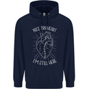 Heart Attack Recovery Survivor Childrens Kids Hoodie Navy Blue