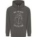 Heart Attack Recovery Survivor Childrens Kids Hoodie Storm Grey