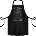 Heart Attack Recovery Survivor Cotton Apron 100% Organic Black
