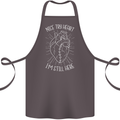 Heart Attack Recovery Survivor Cotton Apron 100% Organic Dark Grey