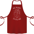 Heart Attack Recovery Survivor Cotton Apron 100% Organic Maroon