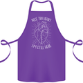 Heart Attack Recovery Survivor Cotton Apron 100% Organic Purple
