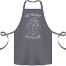 Heart Attack Recovery Survivor Cotton Apron 100% Organic Steel