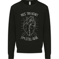 Heart Attack Recovery Survivor Kids Sweatshirt Jumper Black