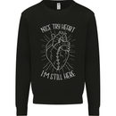 Heart Attack Recovery Survivor Kids Sweatshirt Jumper Black