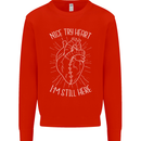 Heart Attack Recovery Survivor Kids Sweatshirt Jumper Bright Red