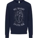 Heart Attack Recovery Survivor Kids Sweatshirt Jumper Navy Blue
