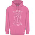 Heart Attack Recovery Survivor Mens 80% Cotton Hoodie Azelea