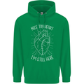 Heart Attack Recovery Survivor Mens 80% Cotton Hoodie Irish Green