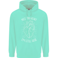Heart Attack Recovery Survivor Mens 80% Cotton Hoodie Peppermint