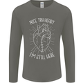 Heart Attack Recovery Survivor Mens Long Sleeve T-Shirt Charcoal