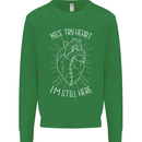 Heart Attack Recovery Survivor Mens Sweatshirt Jumper Irish Green