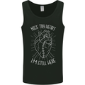 Heart Attack Recovery Survivor Mens Vest Tank Top Black