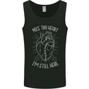 Heart Attack Recovery Survivor Mens Vest Tank Top Black