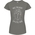 Heart Attack Recovery Survivor Womens Petite Cut T-Shirt Charcoal