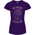 Heart Attack Recovery Survivor Womens Petite Cut T-Shirt Purple