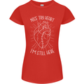 Heart Attack Recovery Survivor Womens Petite Cut T-Shirt Red